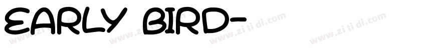 Early Bird字体转换